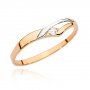 Biżuteria SAXO 14K Pierścionek z brylantem 0,04ct BC-009 Różowe Złoto