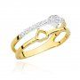 Biżuteria SAXO 14K Pierścionek z brylantem 0,10ct BC-017 Złoto