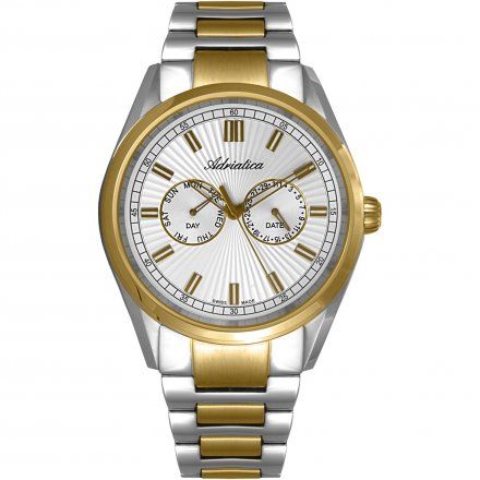Zegarek Męski Adriatica na bransolecie A8211.2113QF - Multifunction Swiss Made