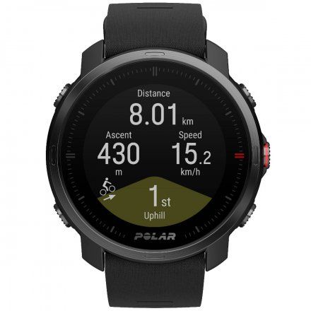 Polar GRIT X Czarny zegarek sportowy z GPS i pulsometrem