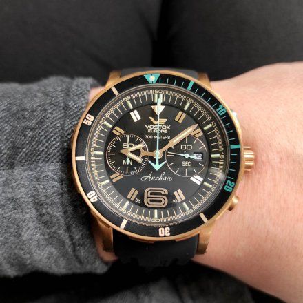 Zegarek Męski Vostok Europe Anchar 6S21-510O585 Chrono Line