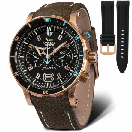 Zegarek Męski Vostok Europe Anchar 6S21-510O585 Chrono Line