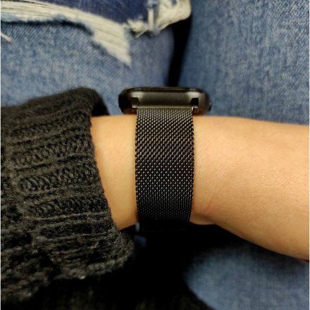 Czarny Smartwatch z bransoletką Marea B57002/5 Ciśnienie Tlen Kroki Puls Dystans Kalorie