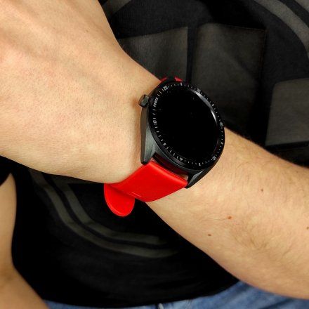 Czerwony Smartwatch męski Marea B59003/4 Dystans Ciśnienie Tlen Puls Kroki Muzyka
