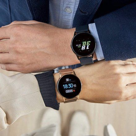 Czarny Smartwatch Marea B58001/1 + pasek Kroki Dystans Ciśnienie Puls Tlen