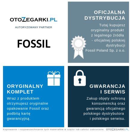 Różowozłota bransoleta Fossil 22 mm Wander FTW2112