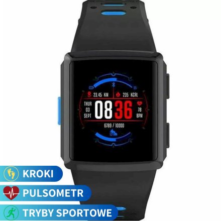 Smartwatch Kroki Puls Sport Pacific 03 czarno-niebieski 