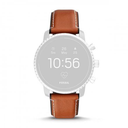 Brązowy pasek Fossil 22 mm Explorist FTW4016