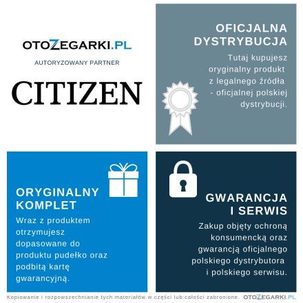 Citizen AN8175-55E Zegarek Męski Citizen Chrono