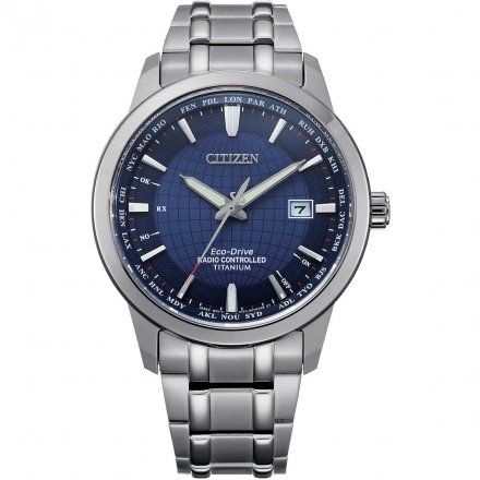 Citizen CB0190-84L Zegarek Męski na bransolecie Eco Drive Titanum Radio Controlled