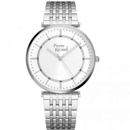 Pierre Ricaud P91038.5113Q Zegarek Srebrny Niemiecka Jakość