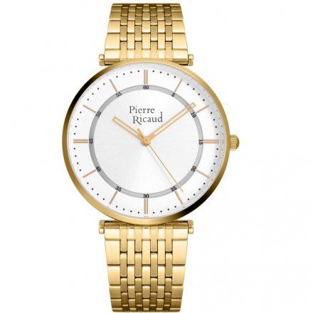Pierre Ricaud P91038.1113Q Zegarek Złoty Niemiecka Jakość