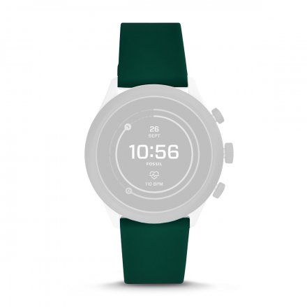 Zielony pasek Fossil 22 mm Sport FTW4035