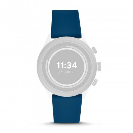 Niebieski pasek Fossil 22 mm Sport FTW4036