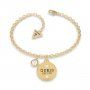 Biżuteria Guess damska bransoletka złota zawieszki UBB79054-S