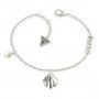 Biżuteria Guess damska bransoletka srebrna muszelka perła UBB79098-S