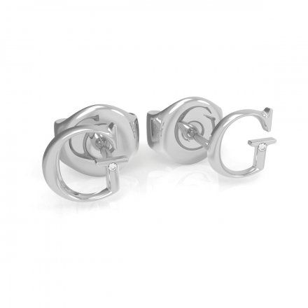 Srebrne kolczyki GUESS MINIATURE litera G UBE79030