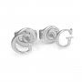 Biżuteria Guess kolczyki srebrne litera G UBE79030