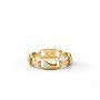 Złoty pierścionek Michael Kors  r. 17 obrączka kłódki z kryształkami MKC1024AN710