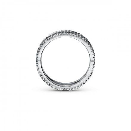 Srebrny pierścionek Michael Kors z kryształkami r. 9 MKC1112AN040