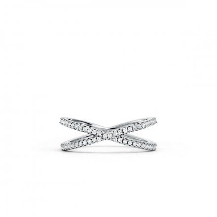 Srebrny pierścionek Michael Kors z kryształkami r. 11 MKC1112AN040