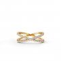Złoty pierścionek Michael Kors z kryształkami r. 19 MKC1112AN710