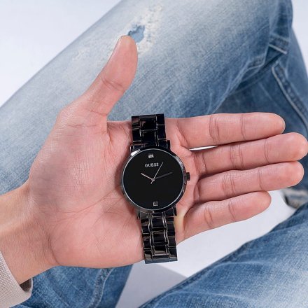 Czarny zegarek Guess Supernova z bransoletką W1315G3