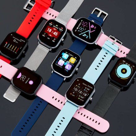 Smartwatch Marea B58006-3 bransoletka + różowy pasek ROZMOWY 
