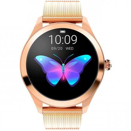 Różowozłoty smartwatch damski z bransoletką Pacific 06-X