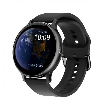 Smartwatch Pacific 09 Czarny + Niebieski Pasek | Kroki Kalorie Puls Sport Sen