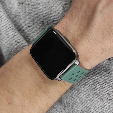Zielony smartwatch męski damski Rubicon RNCE58 SMARUB042