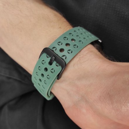 Zielony smartwatch męski damski Rubicon RNCE58 SMARUB042