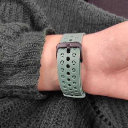 Zielony smartwatch męski damski Rubicon RNCE58 SMARUB042
