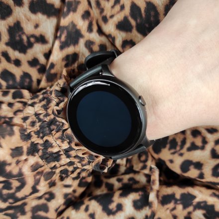 Czarny smartwatch męski damski Rubicon RNCE61 SMARUB035