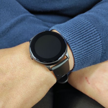 Czarny smartwatch męski damski Rubicon RNCE61 SMARUB035