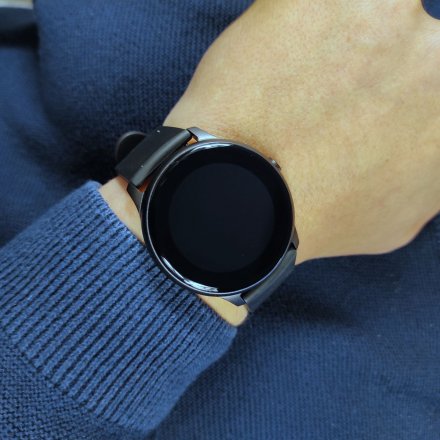 Czarny smartwatch męski damski Rubicon RNCE61 SMARUB035