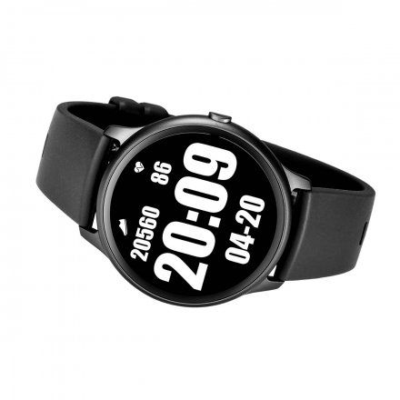 Czarny smartwatch męski damski Rubicon RNCE61 SMARUB035