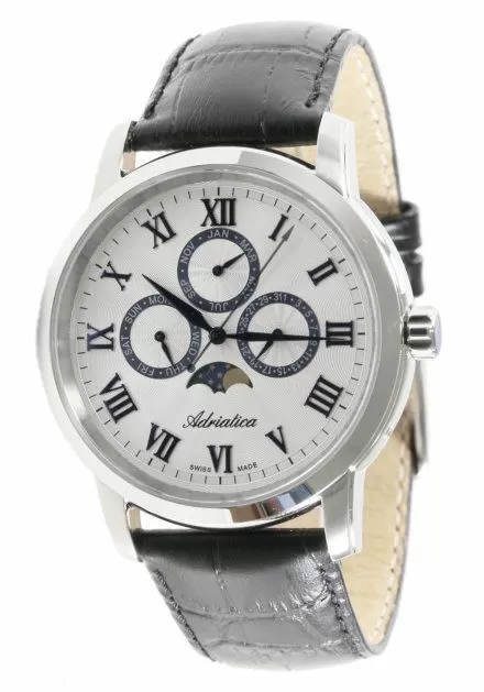 Zegarek Męski Adriatica na Pasku A8134.52B3QF - Multifunction Swiss Made