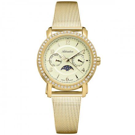 Zegarek Damski Adriatica na bransolecie A3678.1151QFZ Swiss Made
