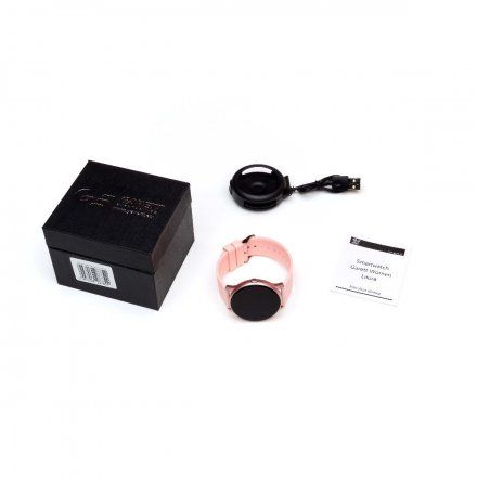 Smartwatch Garett Lady Rosa RT złoty z różowym paskiem 5903246288896