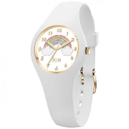 Biały zegarek dziecięcy Ice watch 018423 z tęczą Ice Fantasia XS