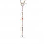 Różowozłoty długi naszyjnik Michael Kors z perełkami MKC1353A7791