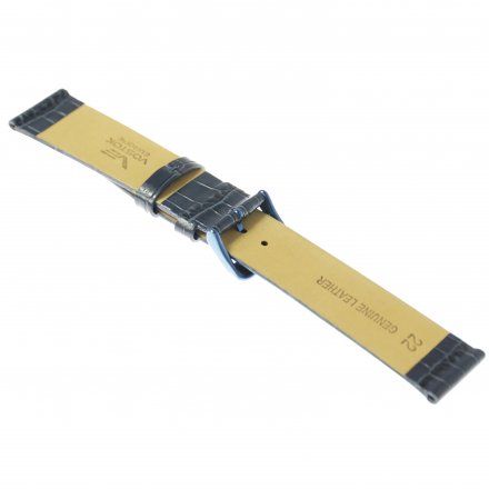 Pasek do zegarka Vostok Europe Pasek Gaz-14 - Skóra 560 (D603) niebieski croco niebieska klamra