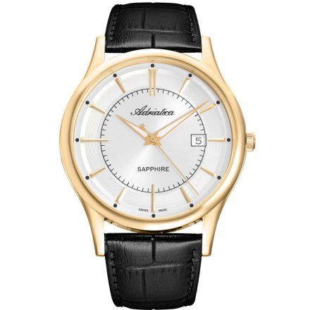 Zegarek Męski Adriatica na pasku A1296.1213Q Swiss Made