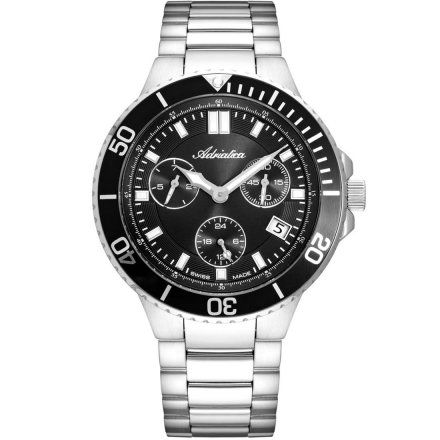 Zegarek Męski Adriatica na bransolecie A8317.5114QF - Multifunction Swiss Made