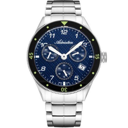 Zegarek Męski Adriatica na bransolecie A8322.5125QF - Multifunction Swiss Made