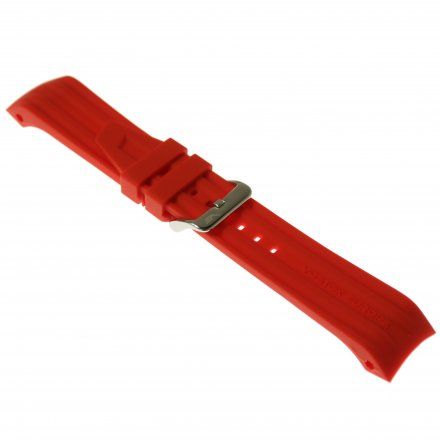 Pasek do zegarka Vostok Europe Pasek Mriya II - Silikon (5235) czerwony błyszcząca klamra