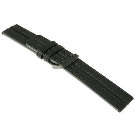 Pasek do zegarka Vostok Europe Pasek Expedition - Skóra (C556) czarny czarna klamra