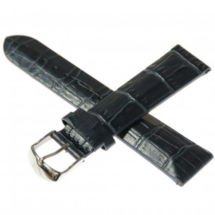 Pasek do zegarka Vostok Europe Pasek Undine - Skóra (A526) niebieski croco stalowa klamra