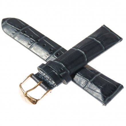 Pasek do zegarka Vostok Europe Pasek Undine - Skóra (B527) niebieski croco różowa klamra